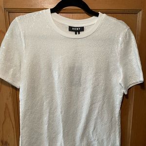 NWT DKNY Sequin TShirt